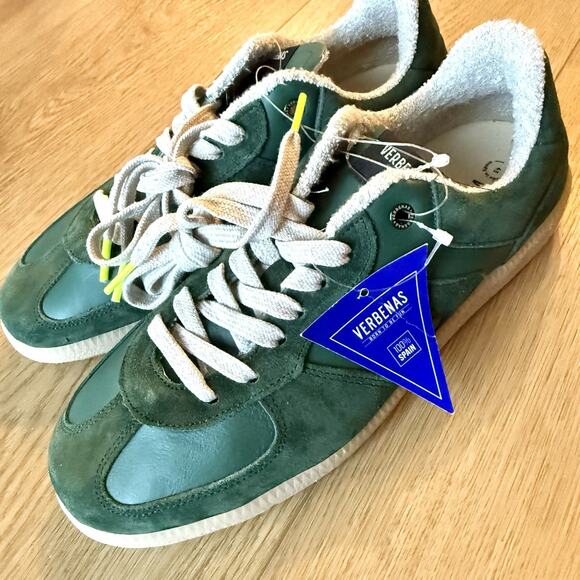 Verbenas Soro Sneakers Trainers Green Verde Made In Spain Size 43/US 10 - Picture 1 of 6